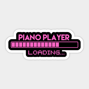 Piano Player Loading Sticker